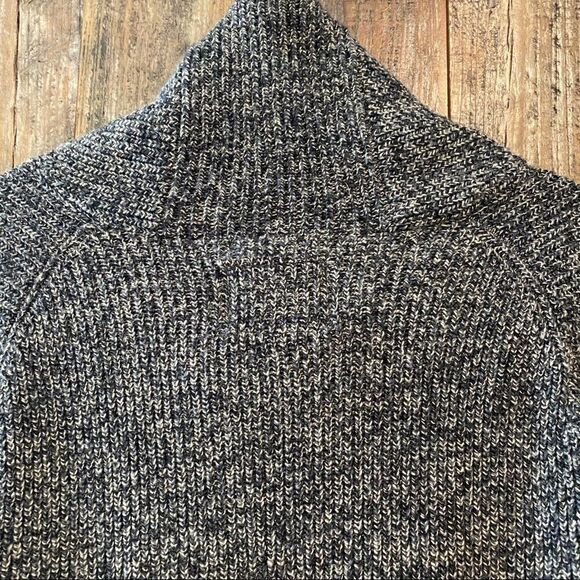 American Eagle Sz S Heather Gray Chunky Wool High Open Collar Pullover Sweater - Picture 7 of 7